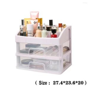 Caixas de armazenamento Organizador de jóias Organizador de maquiagem Caixa Organizadores do escova de caixa com adesivos para casa Sungies rack