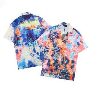 Men Designer Shirts Summer Shoort Sleeve Casual Shirts Fashion Loose Polos Beach Style Breathable Tshirts Tees Clothing#53