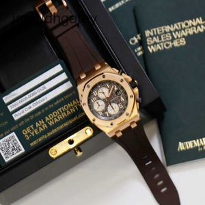 Ap Swiss Luxury Watch Royal Oak Offshore 26470or Men's Watch 18k Rose Gold Timing Automatic Machinery Swiss Watch Luxury Full Set 26470or Oo A125cr.01 Tome