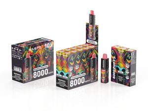 卸売ビデオペンWaspe Puff8000パフ8k 10色蒸気蒸気配送送料