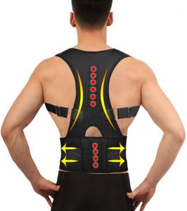 Midjestöd Neopren Belt Sports Magnetic Back Shoulder Posture Corrector Trainer Corset Spine Lower Back16673542