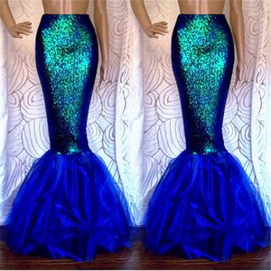 Gonne Fantaisie Mermaid Skirt Women Party Fancy Long Maxi Per Natale Costume Cosplay falda de fiesta 230420