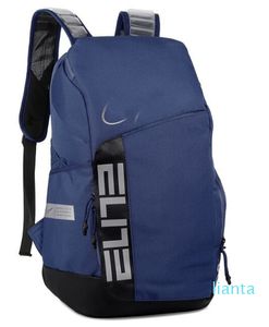 Mochila esportiva Elite Pro Hoops, bolsa para computador de estudante, bolsa mensageiro para casal, preto e branco