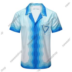 2023 Дизайнерские летние мужские рубашки европейская рубашка на пляже
