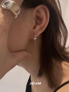 Hoop Earrings 925 Sterling Silver Small Star Female Charm Jewelry Gift For Women