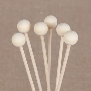 Rattan 50pcs/lot Wood Ball for Fragrance Diffuser aromatherapy Rattan Reed Sticks DIY Home Decoration 230420