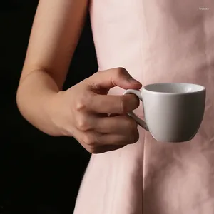 Kahve Potları İskandinav Minimalist Buzlu Konsantre İtalyan Seramik Kahve Kupası Seti 6 Hanehalkı 100ml Cappuccino Cups Restoran Kupa