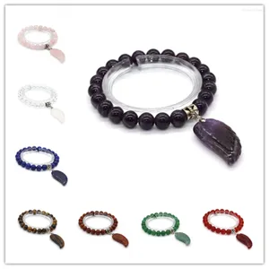 Strand 100-Unique 1 Pcs Silver Plated Angel Wing Amethysts Stone Connect 8 Mm Round Beads Feather Bracelet Red Agates Jewelry