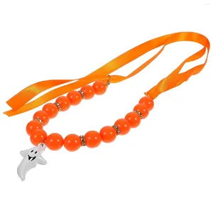 Collari per cani Collare di perline Collana per animali Gattino Decorazioni di Halloween Festival decorativo Cucciolo di gatto