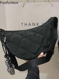 Вечерние сумки Foufurieux Нейлоновая ткань Плековая сумка 2022 Летняя бренд Женщины -дизайнерские модные сумочки кошельки