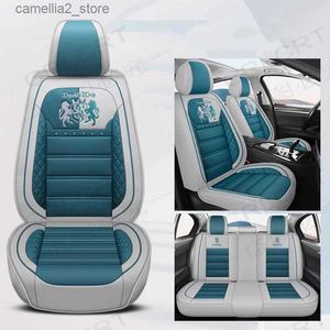 Car Seat Covers CRLCRT Full coverage car leather seat cover for Peugeot All Model 4008 RCZ 308 508 206 307 207 301 3008 2008 408 5008 607 auto s Q231120