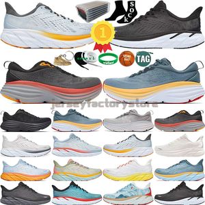 New Hot One Running Shoes para homens Mulheres Bondi Clifton 8 Carbono x2 Athletic Shoe Shoe absorvendo a estrada da estrada escalada masculino feminino tênis de corredor ao ar livre respirável