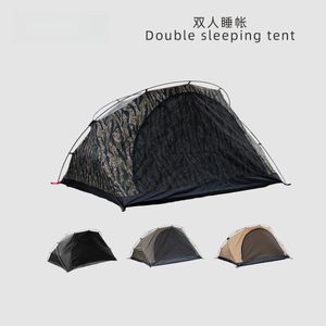 Tents and Shelters Outdoor Sleeping Tent Camping Single Layer With Mosquito Net Lightweight Folding Portable Two Person Kangaroo 231120