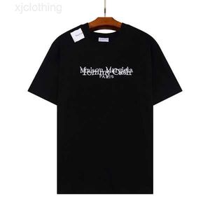 Maison erkek tişörtleri yaz moda margiela erkek bayan tasarımcılar tişörtler uzun kollu üstler lüksler mektup pamuk tshirts giyim polos kısa kıyafetler 2v7wj