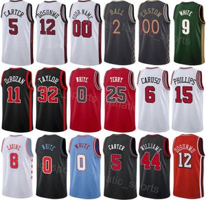 Printed Basketball Man Women Ayo Dosunmu Jersey 12 Lonzo Ball 2 Terry Taylor 32 Julian Phillips 15 Jevon Carter 5 Dalen Terry 25 DeMar DeRozan 11 City Shirt Top/High