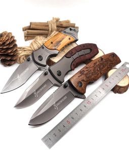 Browning Folding Knife Camping Hunting Pocket Knife 5cR15 Blade SteelWood Handle Tactical Survival Knives Outdoor Multitool 1519682