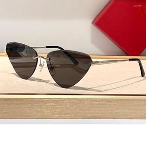 Okulary przeciwsłoneczne CT0399S Cat Eye Frame Stop Wysoka jakość Lentes de Sol Mujer Luksusowe marki projektant 2023 Trend do sprzedaży UV400