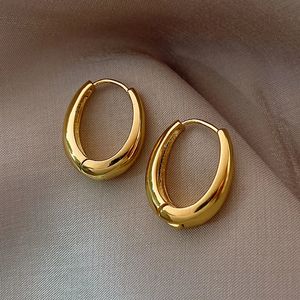 Ohrstecker JWER Vintage-Ohrringe aus glattem Metall, geeignet für Frauen, eleganter Luxus, neuer koreanischer Schmuck, Temperatur, Mädchen tragen jeden Tag Ohrringe 231120