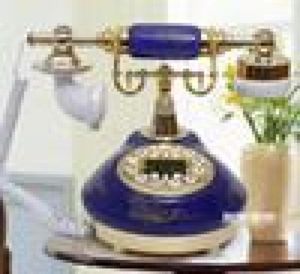 Vera porcellana blu vento blu e bianca, giardino europeo, telefono antico in ceramica, moda, carino, telefono domestico6946496