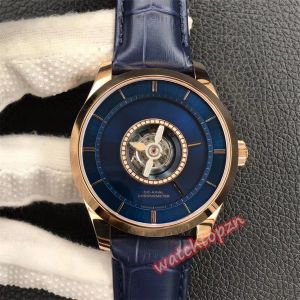 Mi Butik Klasik True Tourbillon Erkekler İzleme 528.53.44.21.03.001 Benzersiz sarkan zaman işaretçisi direnci Güçlü Manyetik Girişim Fonksiyonu Safir Ayna