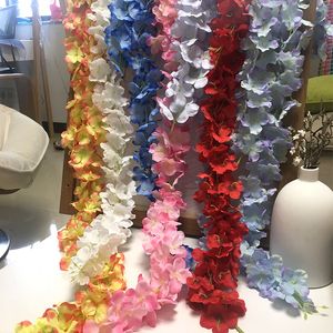 Colors Artificial Silk Flower Wisteria Flower Vine Home Garden Wall Hanging Rattan DIY Party Wedding Decoration