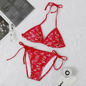 2023 Designer Swimsuit women Vintage thong micro cover up womens Bikini Sets Swimwear Printed Bathing Suits Summer Beach Wear Swimming Suit Size S-XL AAA78