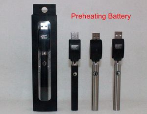 Batteria di preriscaldamento Batterie regolabili a pulsante Batteria di preriscaldamento da 350 mAh vs penna touch con preriscaldamento a tensione variabile