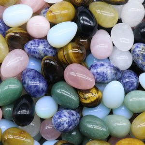 بيع المصنع البيض شكل البيض الطبيعي المواد الأحجار الكريمة البلورية لصنع المجوهرات