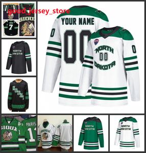 Tucker Poolman North Dakota Fighting Hawks Hockey Jersey Rhett Gardner Jake Sanderson Matt Kiersted Jasper Weatherby Jacob Bernard-Docker North Dakota Jerseys