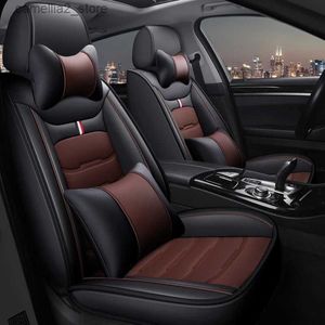 Car Seat Covers WZBWZX Universal Leather Car Seat Cover For Lifan All Models 320 X50 720 620 520 X60 820 X80 Car Accessories Car-Styling 5 Seats Q231120