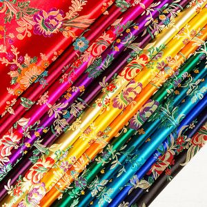 Tecido Flores de Flores de Flores de Flores Brocados Jacquard Pattern Fabric para costurar Cheongsam e Kimono Material para DIY 230419