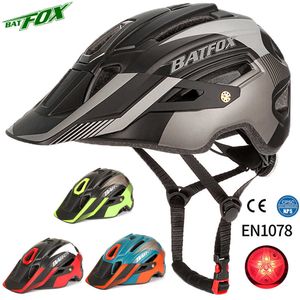 Bisiklet kaskları Batfox Erkekler Bisiklet Kaskı MTB Bisiklet Kask Kapakete Ciclismo Mountain Yol Bisiklet Entegre Kalıplı MTB Bisiklet Kaskları 2023 P230419