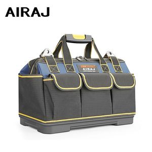 Verktygsväska AIRAJ Upgrade Tool Bag 1315171923 i Electrician Bag 1680d Oxford Waterproof Wear Resistent Strong Tool Storage ToolKit 230419