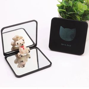 Compact Mirrors TSHOU493 Square Makeup Mirror Portable Double-sided Cosmetic Mirror Folding Pocket Compact Mirror Travel Accessories Christmas 231120