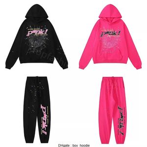 Pink Young Thug S5der Tracksuit 555555 Men Women hoodie Web Jacket Sweatshirt SDER 555 SIDER H609