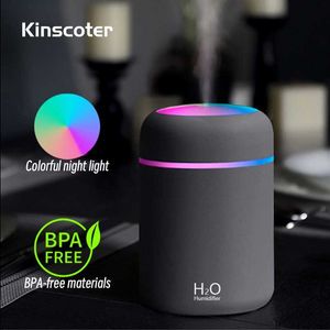 Humidifiers 300ml H2O Air Humidifier Portable Mini USB Aroma Diffuser With Cool Mist For Bedroom Home Car Plants Purifier Humificador