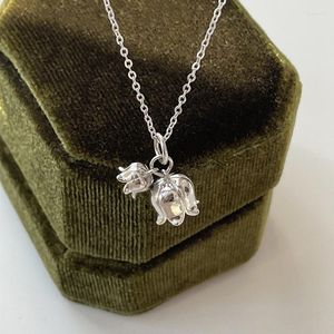 Chains Exquisite Lily Of The Valley Necklace Custom Charm Ultimate Flower Handmade Jewelry Women's Valentine's Day Gift