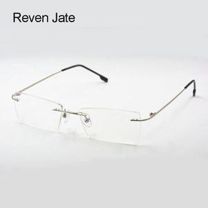 Solglasögonramar Reven Jate Memory Flexibel Rimless Frame -glasögon Optiska recept Glasögon för kvinnor och män Framformad anpassad 230419