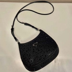 Mantianxing Koltuklu Çanta Saten Çanta Köpüklü İthal Kristal Moda Kadın Omuz Çantası Düzenli Crossbody Bag