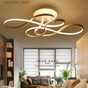 Ceiling Lights Luxury Led Ceiling Light Modern Living Room Bedroom Dining Room Chandelier Nordic Creative Research Lamps Interior Lighting Q231120