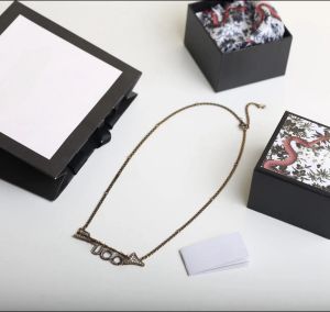 Design guldpläterad koppar som inte bleknar högkvalitativt halsband valentins dag presentförpackning smycken
