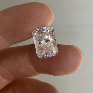 Diamantes sueltos Meisidian 8.5x10.5 mm 4 Karat D VVS1 Radiant Moissanite Diamond Price por quilates para hacer anillos