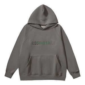 Uu8i designer hoodies för män och kvinnor modemärke essentialhoodie säsong 8 fallwinter dubbel tråd präglad bokstav präglat tryck varumärke plysch löst huva sw