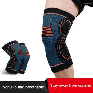 Knädynor Sportkomprimering Brace Workout Support för Joint Pain Relief Running Cykling Basket Sticked Sleeve Adult Vuxen