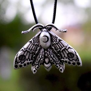 Chains SanLan Dead Head Moth Butterfly Necklace