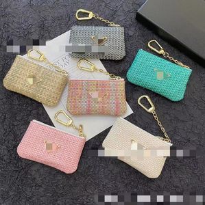 Fashion Brand Coin Purse Card Holder Card Case with Metal Hook Fashion Big Brand Non-Mainstream Style High-Grade