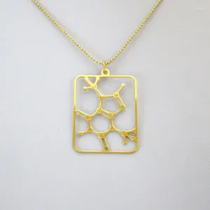 Hänge halsband choklad - Theobromine Molecule Necklace Chemistry Free Ship