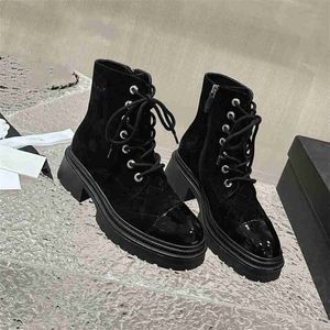 Chanells Decoration Channel Business Design Buty Work Work Fashable Anti Luxury Slip Knight Boots Martin Boots Casual Sock Boots 09-06