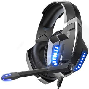 Handy-Kopfhörer Onikuma k18 Headset Gamer kabelgebundene Kopfhörer mit Mikrofon Deep Bass Stereo Gaming Headset mit Hintergrundbeleuchtung für PS4 Telefon PC PS5 Xbox Spiel YQ231120