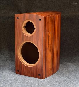 Combination Speakers Waist Drum Shape 6.5 Inch Bookshelf Speaker Empty Cabinet Rosewood Veneer Case Box